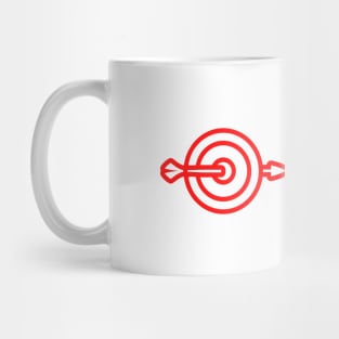 red black target design Mug